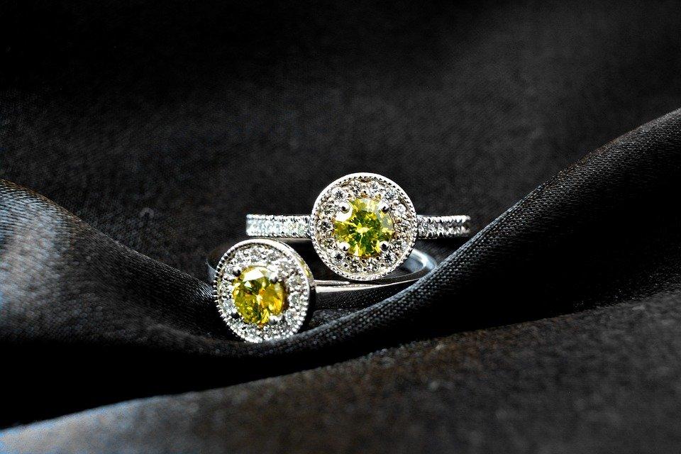 Diamond, Yellow, Gold, Ring, Precious, Jewellery