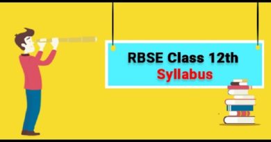 RBSE 12th Commerce Syllabus