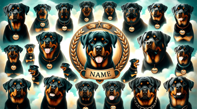 Rottweiler Names - Finding the Perfect Name for Your Dog