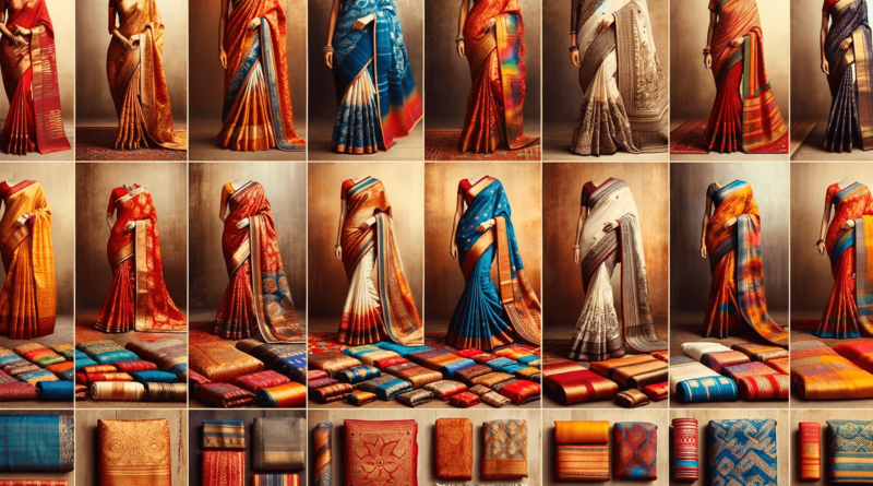 14 Traditional Sarees from Different States of Bharat